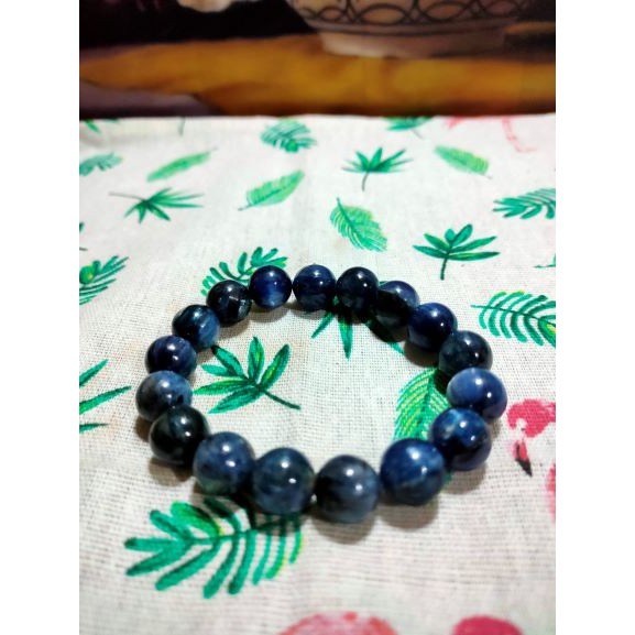 ⚜️天然無燒 ＂貓眼藍晶石＂手珠 純天然無優化 12mm-細節圖8