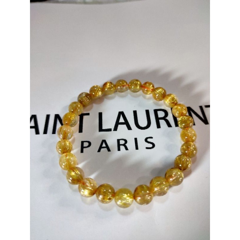 ⚜️天然貓眼鈦晶手珠 清透料 粗板絲 貓眼鈦晶 單圈 手串 手珠 7.7mm-細節圖4