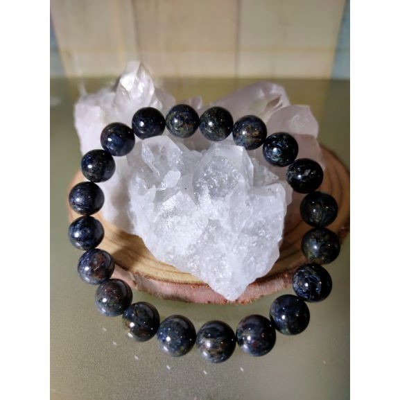 ⚜️彼得石 手鍊 手串 手珠 地球紋 風暴石 10.3mm-細節圖4