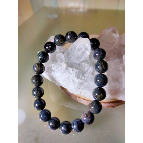 ⚜️彼得石 手鍊 手串 手珠 地球紋 風暴石 10.3mm-細節圖5