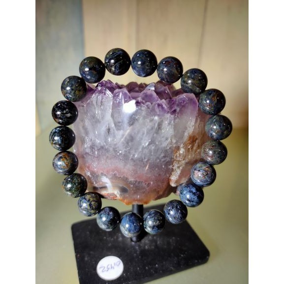 ⚜️彼得石 手鍊 手串 手珠 地球紋 風暴石 10.3mm-細節圖9