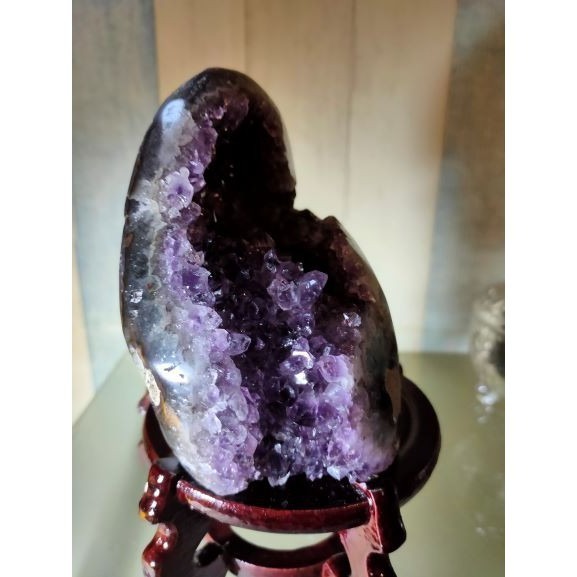 ✡️巴西🇧🇷烏拉圭🇺🇾水晶原礦 鎮異象 內凹 大甕型 紫水晶  防幅攝 消磁 净化 送元寶  1513g-細節圖3