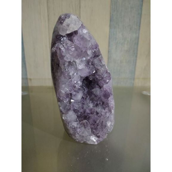 ✡️福利價 紫水晶 晶陣 防幅攝 消磁 净化 水晶原石 天然紫水晶 晶簇擺件 原礦 內凹 1425g-細節圖2