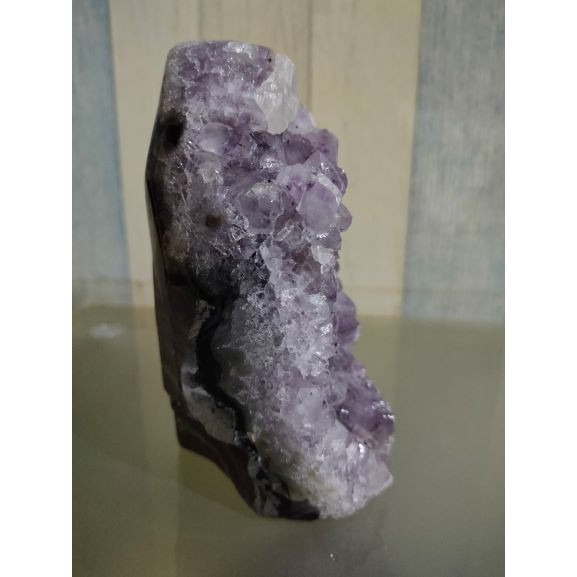 ✡️福利價 紫水晶 晶陣 防幅攝 消磁 净化 水晶原石 天然紫水晶 晶簇擺件 原礦 內凹 1425g-細節圖4