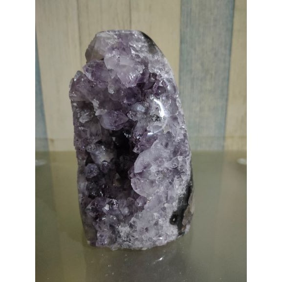 ✡️福利價 紫水晶 晶陣 防幅攝 消磁 净化 水晶原石 天然紫水晶 晶簇擺件 原礦 內凹 1425g-細節圖5