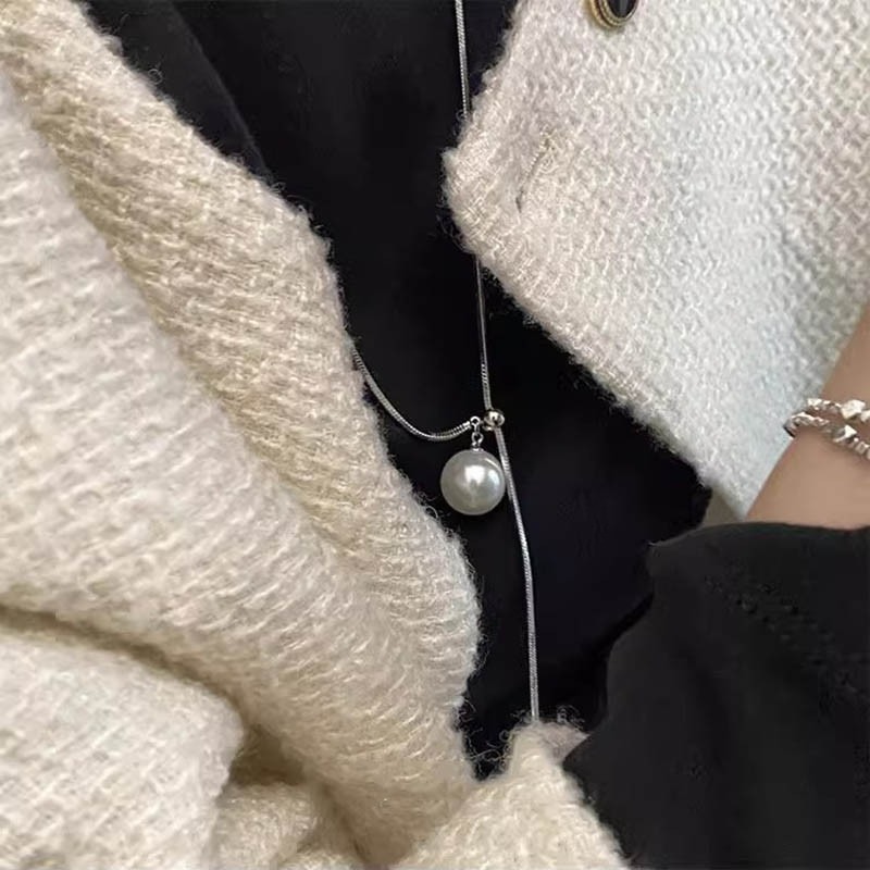 👗台灣現貨🌿純欲辣妹風 新款氣質輕奢高級感 個性時尚氣質小眾設計潮流項鍊 長款毛衣鏈【Q80】-細節圖4