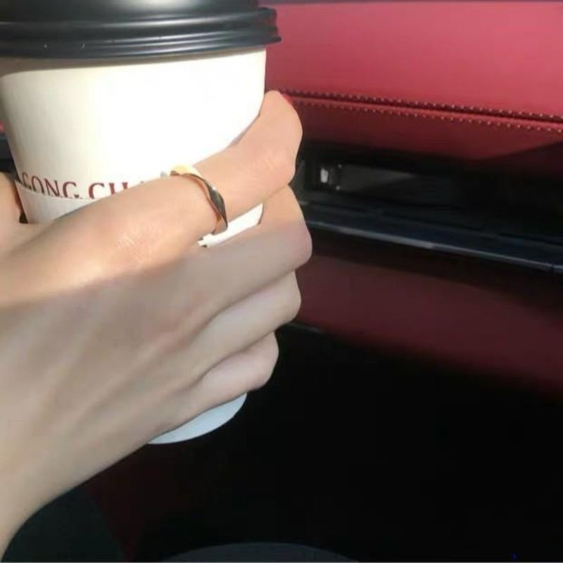 💍台灣現貨🌿韓國簡約扭曲戒指 極簡風扭曲金屬開口食指戒 冷淡風氣質百搭指環【O8】-細節圖9