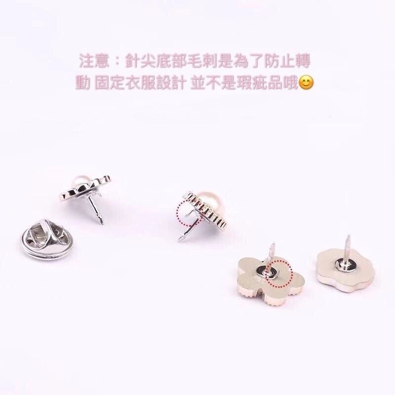 🌸台灣現貨🌿韓版 防走光 小胸針 可愛 精緻 小別針 百搭胸針 文青風 女神必備 學院風-細節圖5