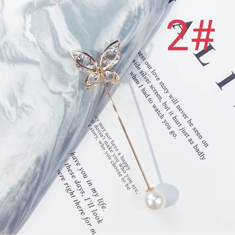 2#蝴蝶鋯石珍珠8.4cm(單個)