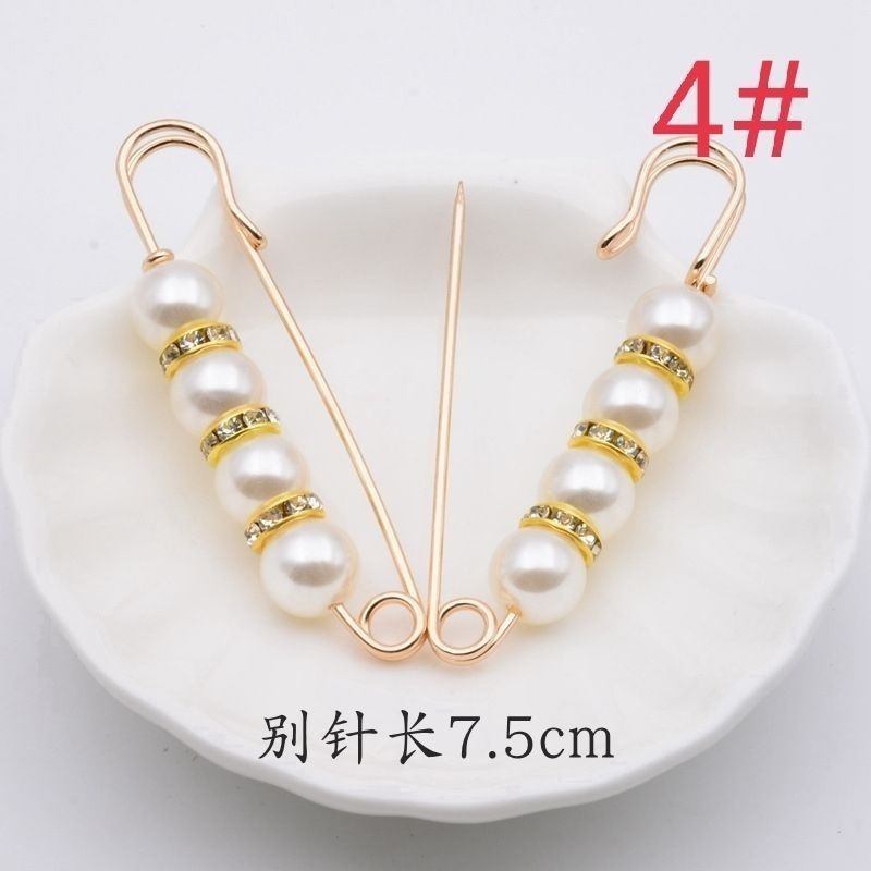 4#白色珍珠水鑽7.5cm(單個)