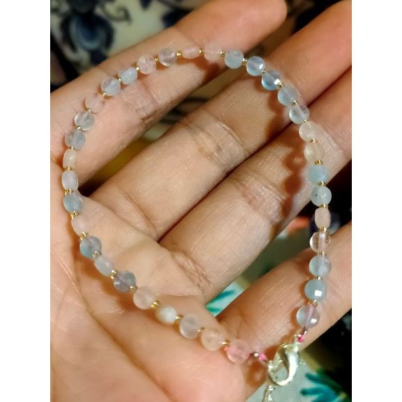 ⚜️台灣現貨🌿💖設計款💖冰種摩根雙面鑽切手鍊-細節圖3