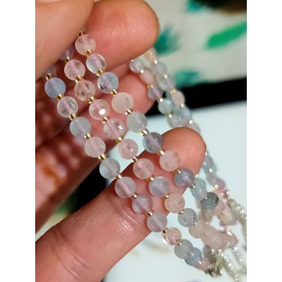 ⚜️台灣現貨🌿💖設計款💖冰種摩根雙面鑽切手鍊-細節圖9