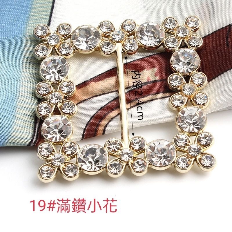 19滿鑽小花寬3.8CM