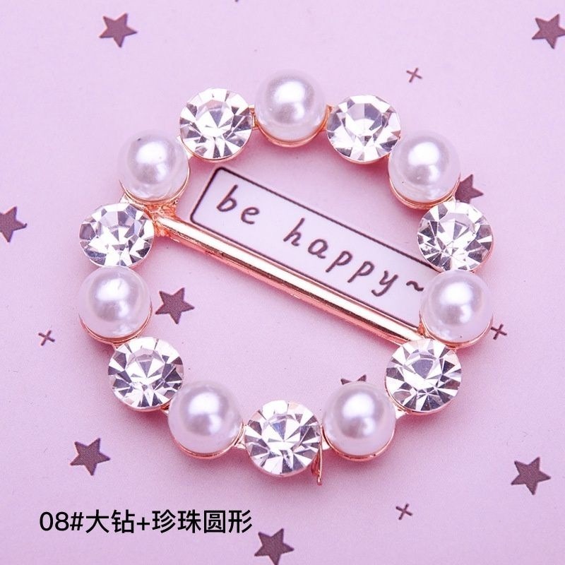 8#大鑽+珍珠圓形寬4.2CM