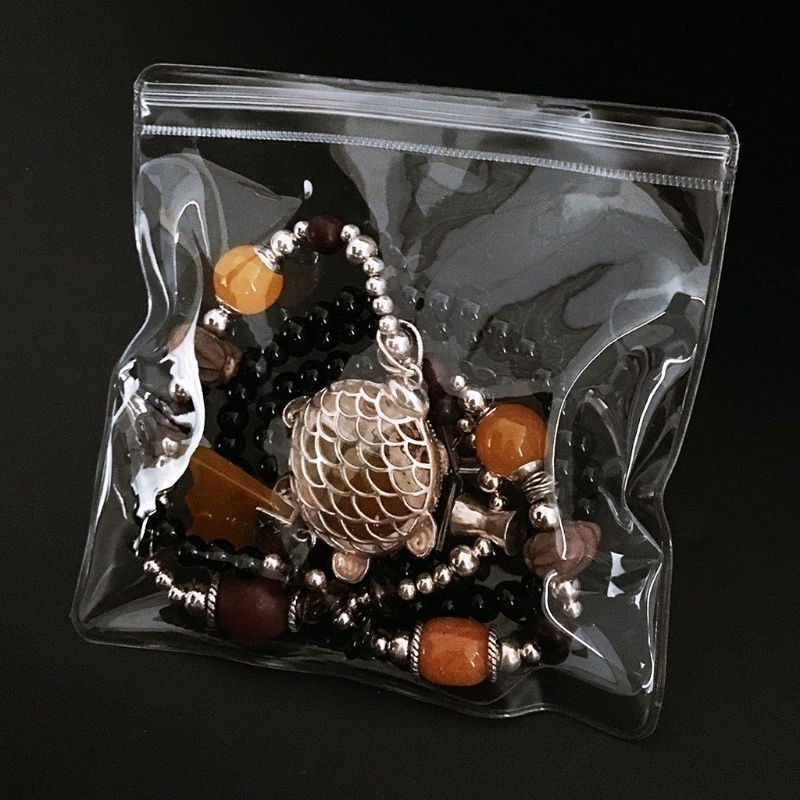 ⚜️台灣現貨🌿PVC夾鍊袋 密封袋 手珠袋 手串袋 飾品袋 項鍊袋 自封袋 透明封袋 玉石袋 手鐲袋 珠寶袋 佛珠袋-規格圖10