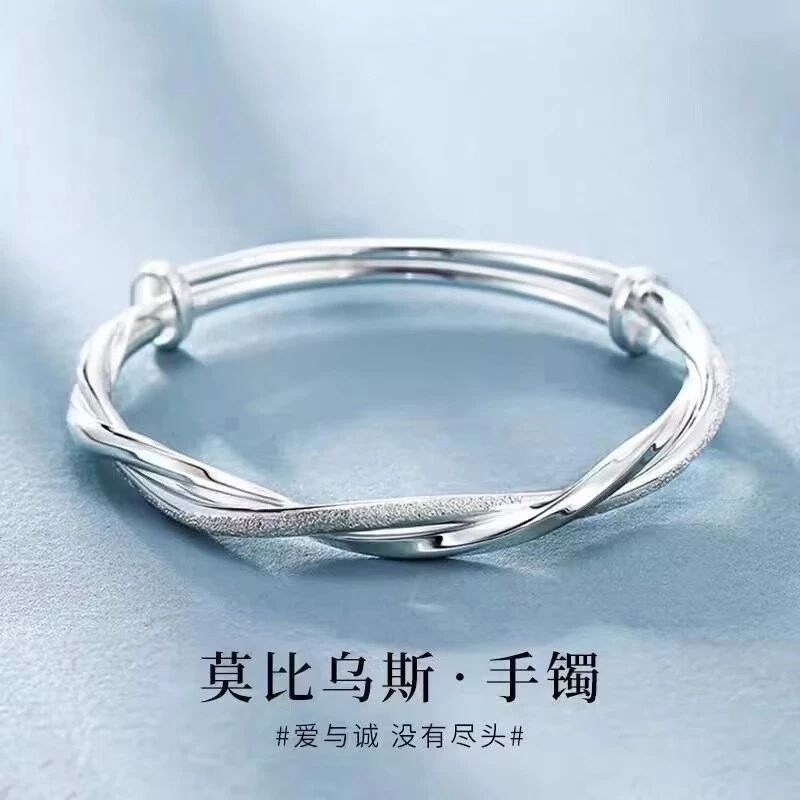👗台灣現貨🌿莫比烏斯環在逃公主蝴蝶結鈴鐺手鐲女開口可調整閨蜜手環氣質/百搭/簡約/甜美手飾【IO21】-細節圖8