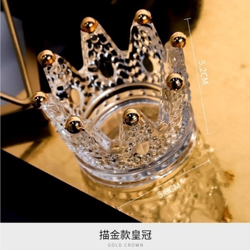 👑台灣現貨🌿水晶消磁碗 絕美璀璨仙女系ins首飾收納 復古浮雕玻璃罐 桌面擺件 攝影道具 香氛裝飾 居家擺飾-規格圖9