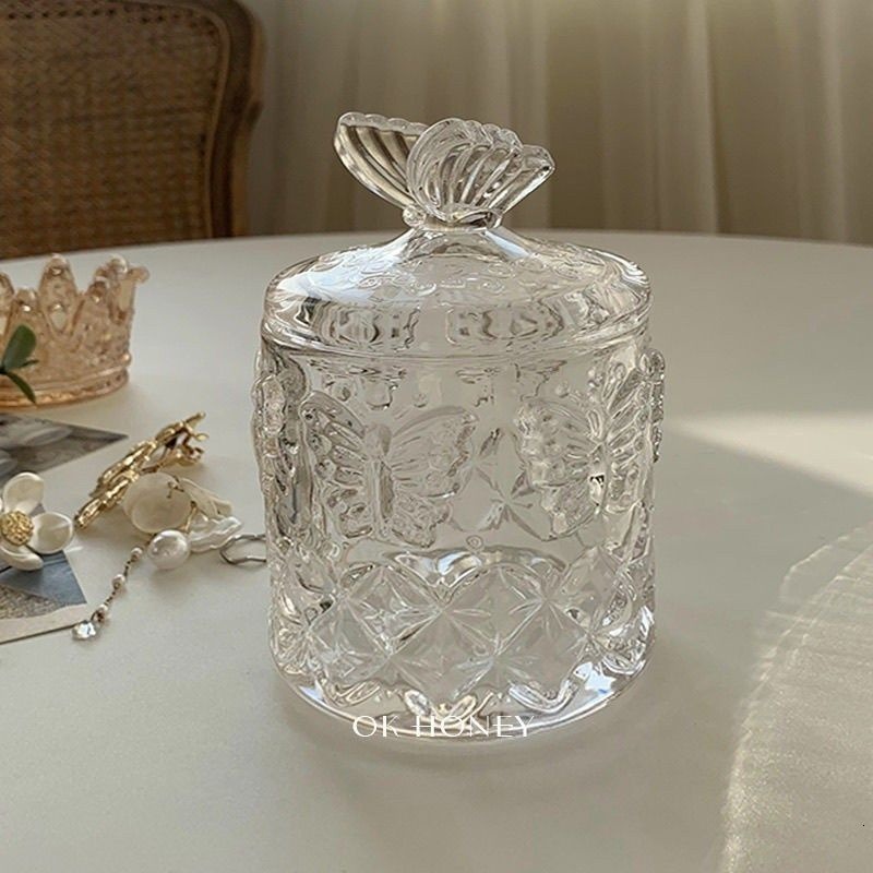 👑台灣現貨🌿水晶消磁碗 絕美璀璨仙女系ins首飾收納 復古浮雕玻璃罐 桌面擺件 攝影道具 香氛裝飾 居家擺飾-規格圖9