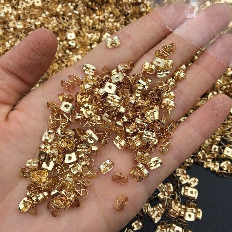 💖台灣現貨🌿蝴蝶 梅花 飛盤 硅膠透明款耳環塞 耳扣 耳堵 耳帽 耳環配件 DIY配件-細節圖7