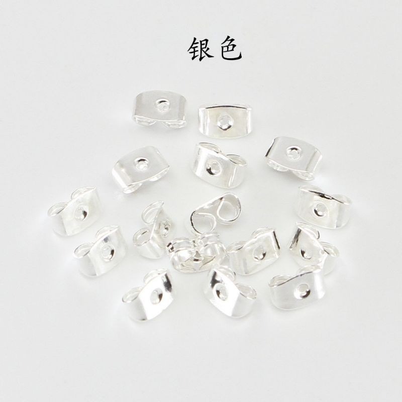 💖台灣現貨🌿蝴蝶 梅花 飛盤 硅膠透明款耳環塞 耳扣 耳堵 耳帽 耳環配件 DIY配件-規格圖9