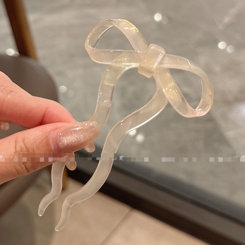 ✨台灣現貨🌿蝴蝶結U型髮簪 甜美氣質日式蝴蝶和服髮簪 盤髮丸子頭神器簪子 髮插 髮叉 頭飾【L32】-規格圖9