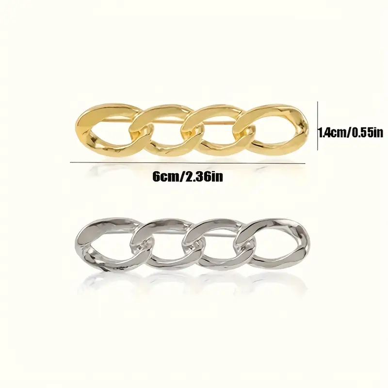 🔥台灣現貨🌿日韓時尚鍊條胸針 別針 固定衣服 防走光扣針 褲頭調節扣 收腰神器I2-細節圖2