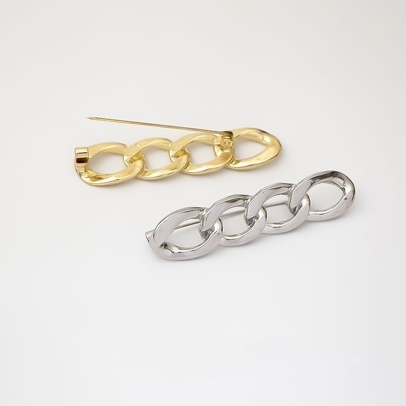 🔥台灣現貨🌿日韓時尚鍊條胸針 別針 固定衣服 防走光扣針 褲頭調節扣 收腰神器I2-細節圖7