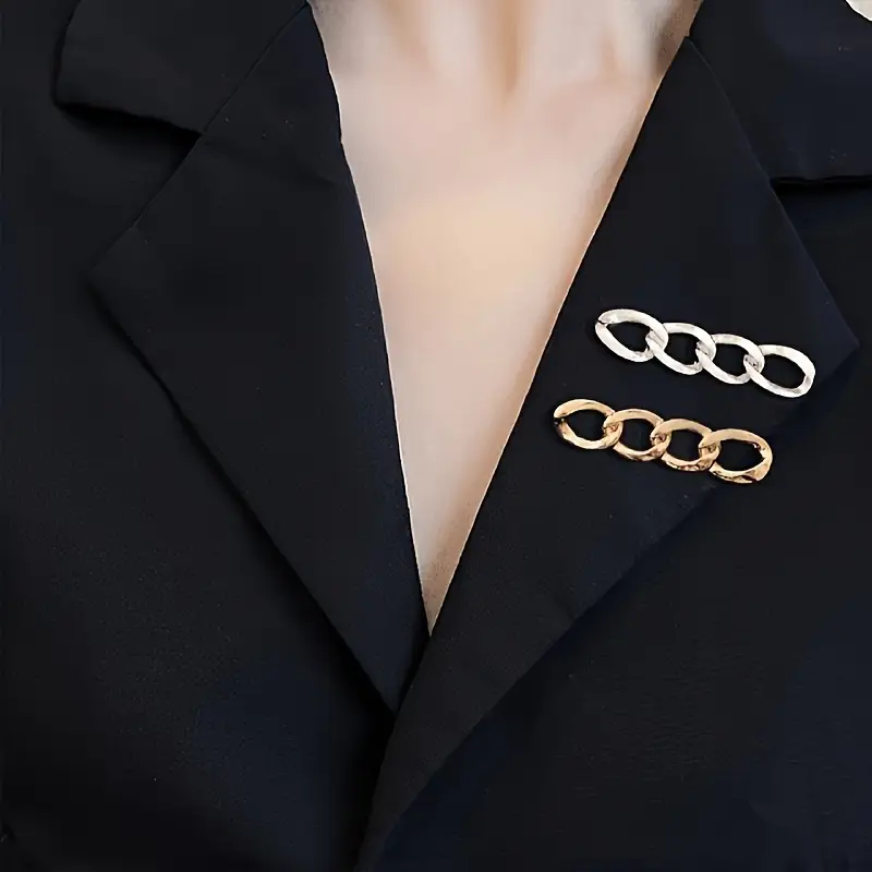 🔥台灣現貨🌿日韓時尚鍊條胸針 別針 固定衣服 防走光扣針 褲頭調節扣 收腰神器I2-細節圖9