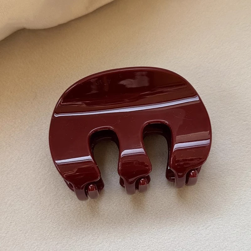 ✨台灣現貨🌿慵懶風亞克力抓夾 豹紋髮夾 鯊魚夾女後腦勺盤髮夾 髮抓 頭飾髮飾【N122】-細節圖5