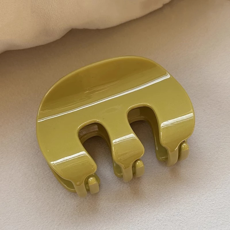 ✨台灣現貨🌿慵懶風亞克力抓夾 豹紋髮夾 鯊魚夾女後腦勺盤髮夾 髮抓 頭飾髮飾【N122】-規格圖9