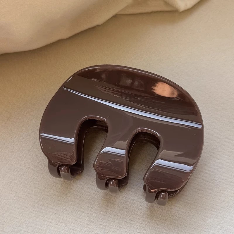 ✨台灣現貨🌿慵懶風亞克力抓夾 豹紋髮夾 鯊魚夾女後腦勺盤髮夾 髮抓 頭飾髮飾【N122】-規格圖9