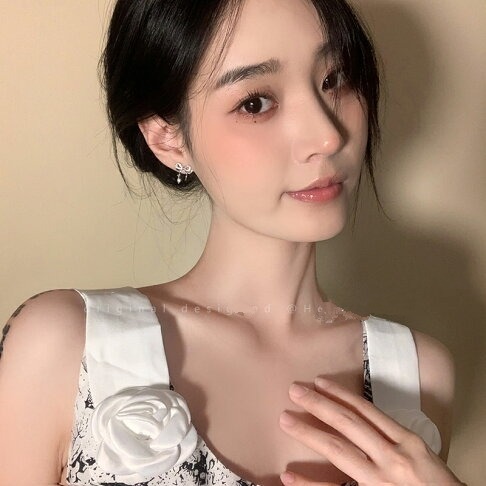 💖台灣現貨🌿芭蕾風 蝴蝶結鋯石流蘇耳環 S925銀針 精致小巧百搭甜美氣質耳飾【G497】-細節圖7