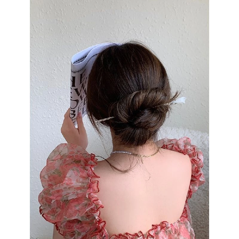 ✨台灣現貨🌿木蘭簪子 步步驚心同款~古代宫廷木蘭花髮簪~ 古典古風髮簪 髮簪-細節圖2