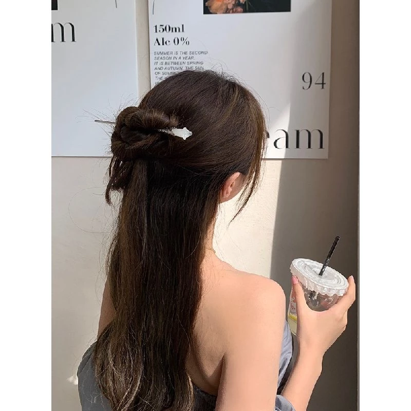 ✨台灣現貨🌿木蘭簪子 步步驚心同款~古代宫廷木蘭花髮簪~ 古典古風髮簪 髮簪-細節圖6