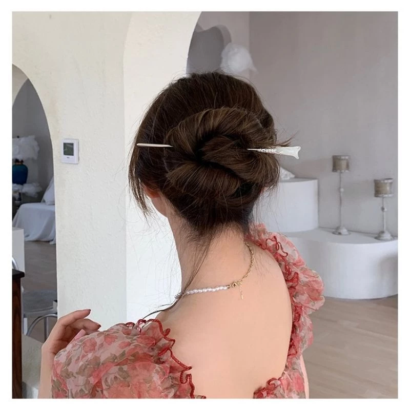 ✨台灣現貨🌿木蘭簪子 步步驚心同款~古代宫廷木蘭花髮簪~ 古典古風髮簪 髮簪-細節圖7