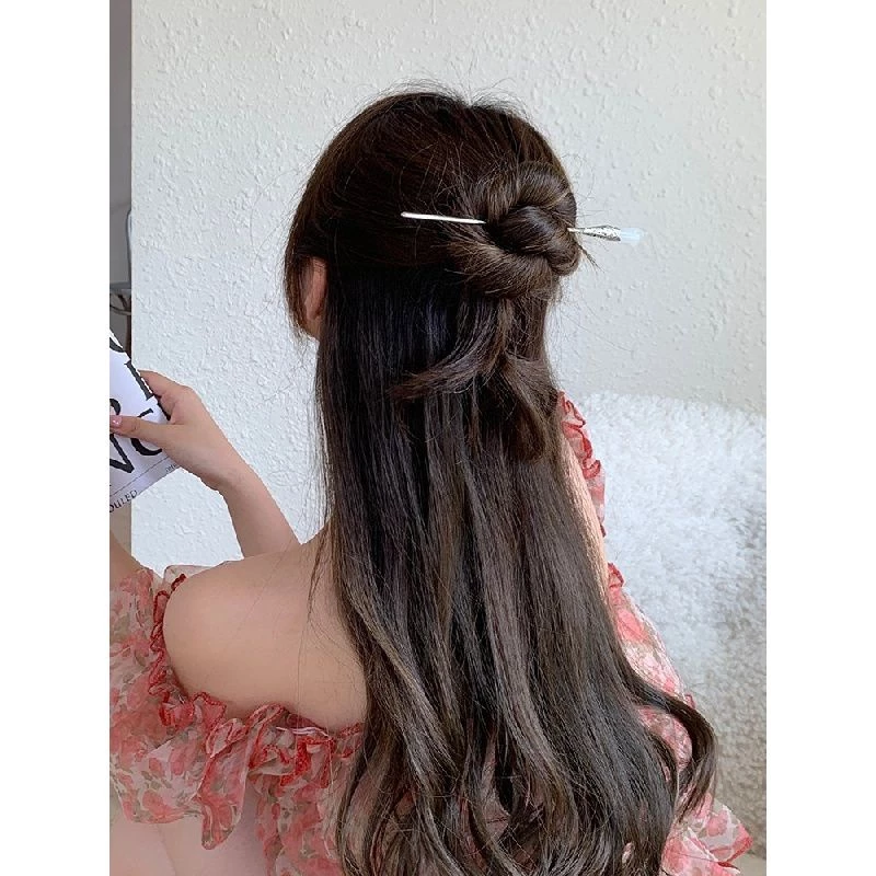 ✨台灣現貨🌿木蘭簪子 步步驚心同款~古代宫廷木蘭花髮簪~ 古典古風髮簪 髮簪-細節圖8