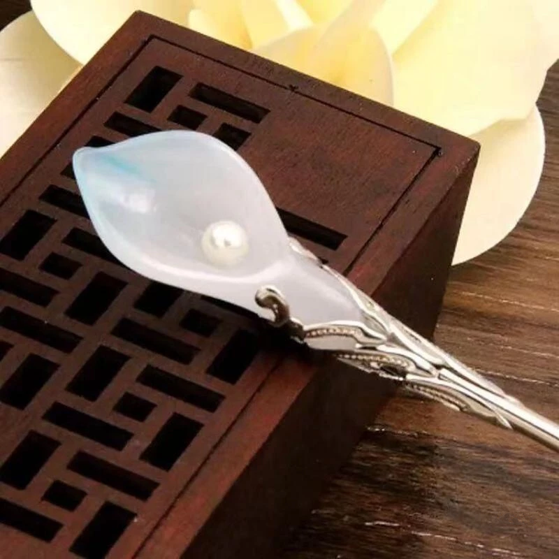 ✨台灣現貨🌿木蘭簪子 步步驚心同款~古代宫廷木蘭花髮簪~ 古典古風髮簪 髮簪-規格圖10