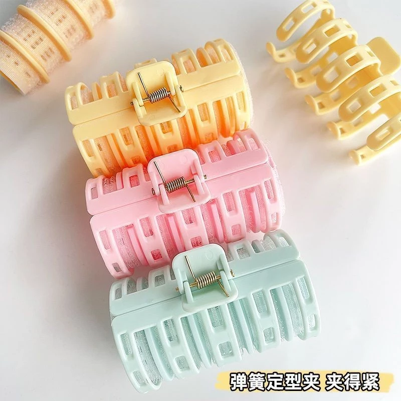 ✨台灣現貨🌿捲瀏海神器 髮根蓬鬆雙層頭髮捲 髮筒 捲髮夾 網紅空氣劉海捲 捲劉海神器顱頂 子母捲 波浪捲 梨花卷-細節圖3