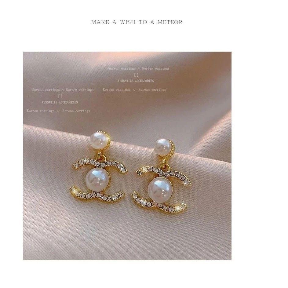 💖台灣現貨🌿小香風珍珠吊墬耳環 法式復古巴洛克珍珠耳環 簡約氣質韓國ins潮網紅時尚耳墜耳飾【G79】-細節圖9