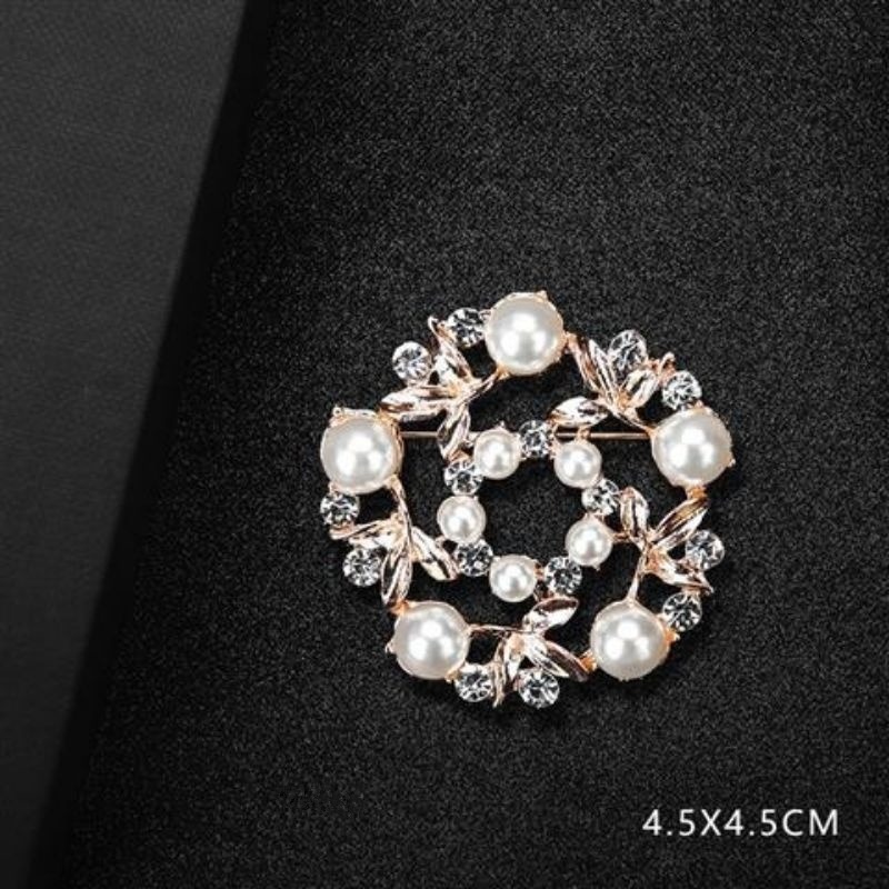 🔥台灣現貨 🌿日韓高級感胸針 🎀別針 固定衣服 防走光扣針 鑲鑽胸針 珍珠胸針 簡約 百搭 氣質 必備【I1】-規格圖10