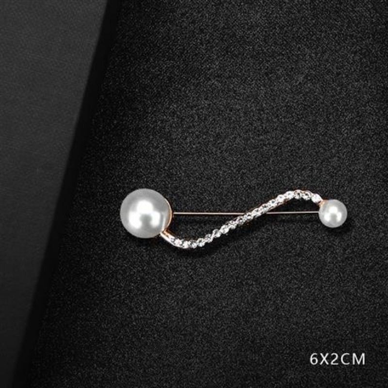 🔥台灣現貨 🌿日韓高級感胸針 🎀別針 固定衣服 防走光扣針 鑲鑽胸針 珍珠胸針 簡約 百搭 氣質 必備【I1】-規格圖10