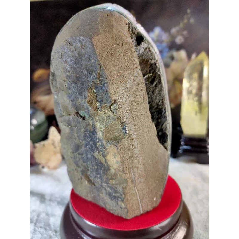 ✡️烏拉圭🇺🇾水晶原礦 內凹帶方解石 紫晶陣 消磁 净化 紫水晶原石 晶簇擺件 1431g#1-細節圖8