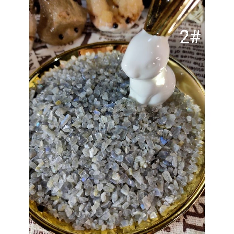 🔥台灣現貨🌿天然水晶碎石消磁 淨化 稀有超七水晶碎石 尺寸 (細)  拉長石馬粉黑曜紫水晶紅石榴石草莓晶鈦晶彩瑩石-細節圖2