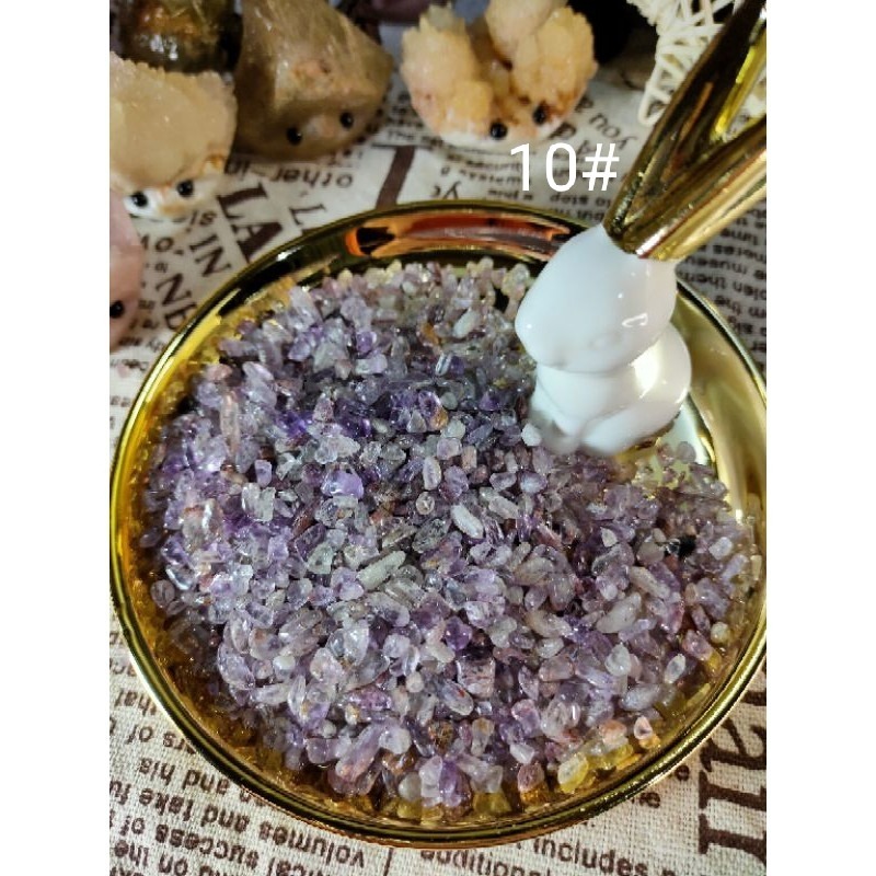 🔥台灣現貨🌿天然水晶碎石消磁 淨化 稀有超七水晶碎石 尺寸 (細)  拉長石馬粉黑曜紫水晶紅石榴石草莓晶鈦晶彩瑩石-細節圖4