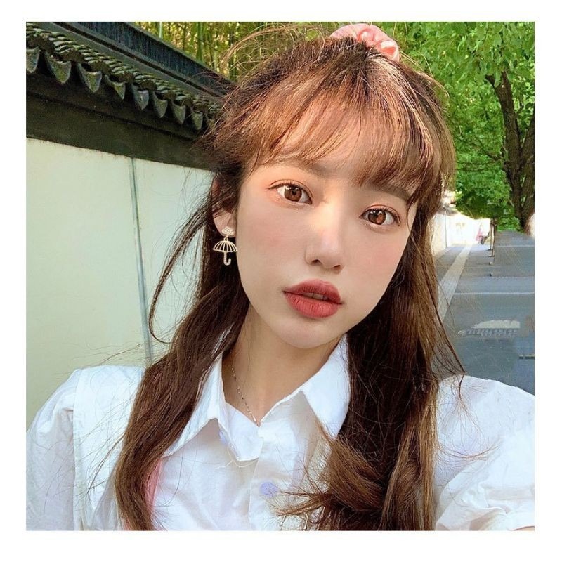 💖台灣現貨🌿日韓流行時尚 S925 銀針 唯美水鑽 推薦款 雲朵下雨 雨傘設計款耳飾 耳環 耳針-細節圖5