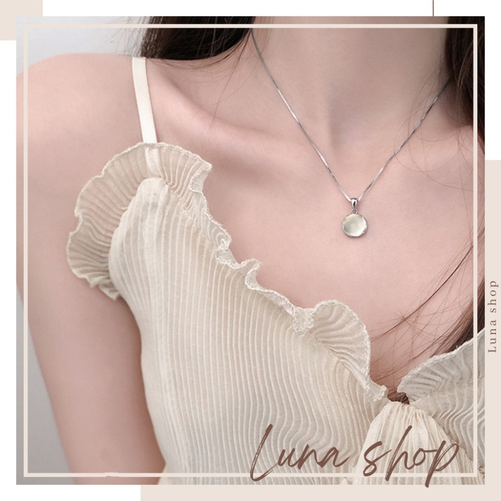👗台灣現貨🌿韓國 熱銷 簡約 多色 玉髓 甜美 質感 日常 百搭 氣質 項鍊 設計 時尚 頸鍊 鎖骨鍊【Q89】-細節圖4