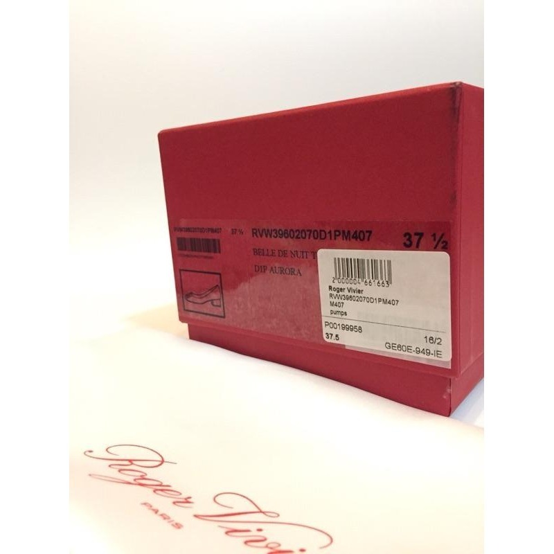 ［全新］正品Roger Vivier Belle De Nuit 粉紅色漆皮低跟圓頭鞋 gommette 經典不敗百搭-細節圖4