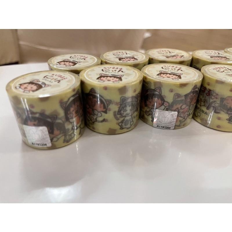［全新］正版櫻桃小丸子貓咪寬版紙膠帶-細節圖2