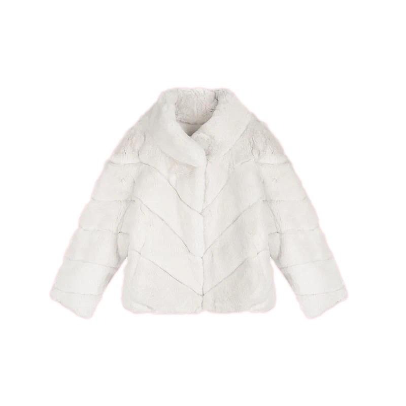 ［全新］ZOWZOW嗆口小辣椒 名媛氣質立領獺兔毛皮草外套披肩斗篷 皮草本色 年輕貴婦人間香奈兒-細節圖5