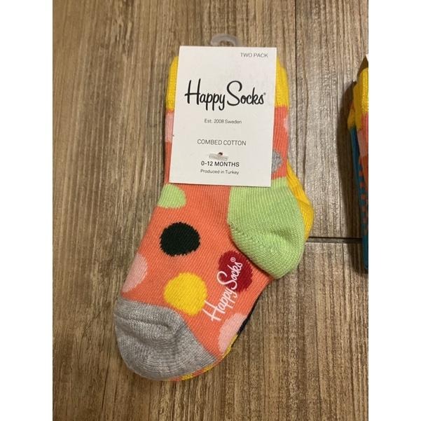 ［全新] Happy socks兒童襪 彩色點點色塊 台灣公司 貨嬰幼兒襪子0-12M/12-24M/2-3Y-細節圖2